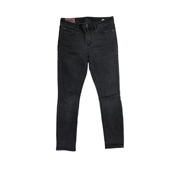 Acne Climb Stay Black Mid‎ Rise Bla Konst Skinny Leg Denim Jeans Size 27 - Picture 1 of 7